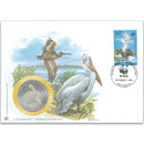 1993 Romania - Dalmatian Pelican WWF Medal Cover