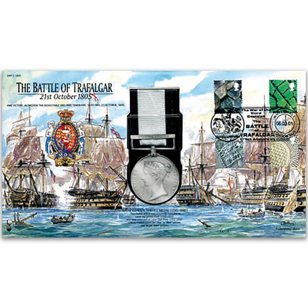 2001 Battle of Trafalgar 1805 Medal Cover