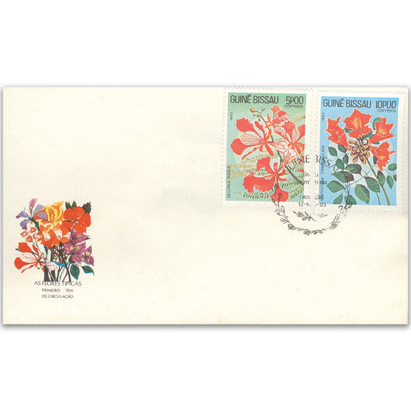 Guine Bissau flowers FDC