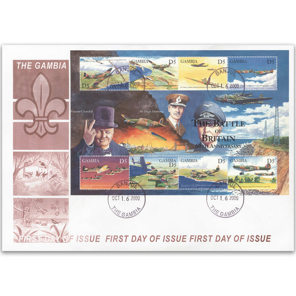 2000 Battle of Britain Anniversary - Gambia First Day Cover