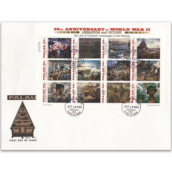 1995 50th Anniversary of WWII - Miniature Sheet - Palau