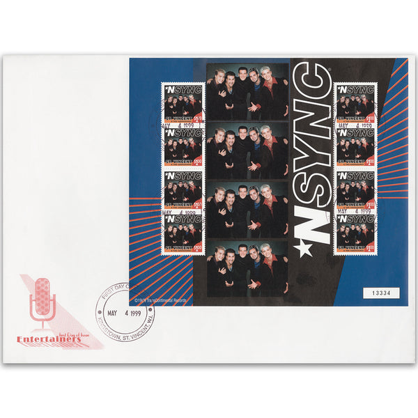 First Day Cover - NSYNC 1999 - Sheetlet - St Vincent