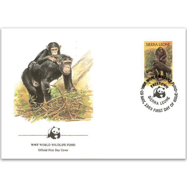 1983 Sierra Leone - Chimpanzee WWF Cover