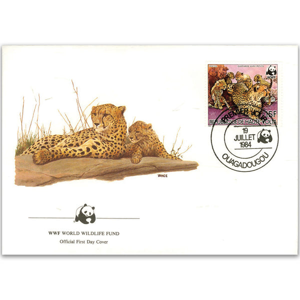1984 Upper Volta - Leopard WWF Cover