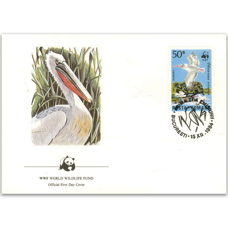 1987 Romania - Dalmatian Pelican WWF Cover