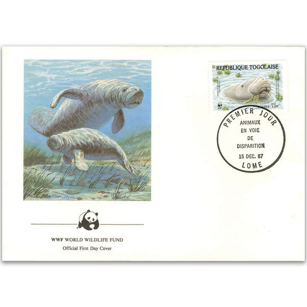 1987 Togo Republic - West African Manatee WWF Cover