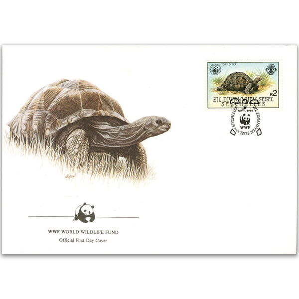 1987 Seychelles - Aldabra Tortoise WWF Cover