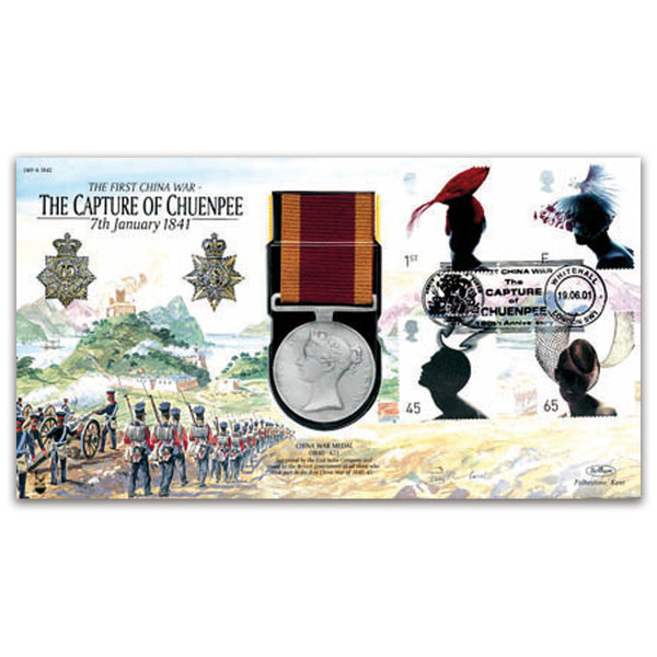 2001 Capture of Chuenpee 1841 China War Medal Cover